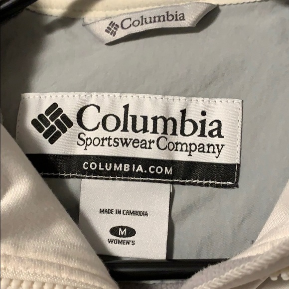 Columbia jacket with hood greyish white medium - Picture 2 of 11